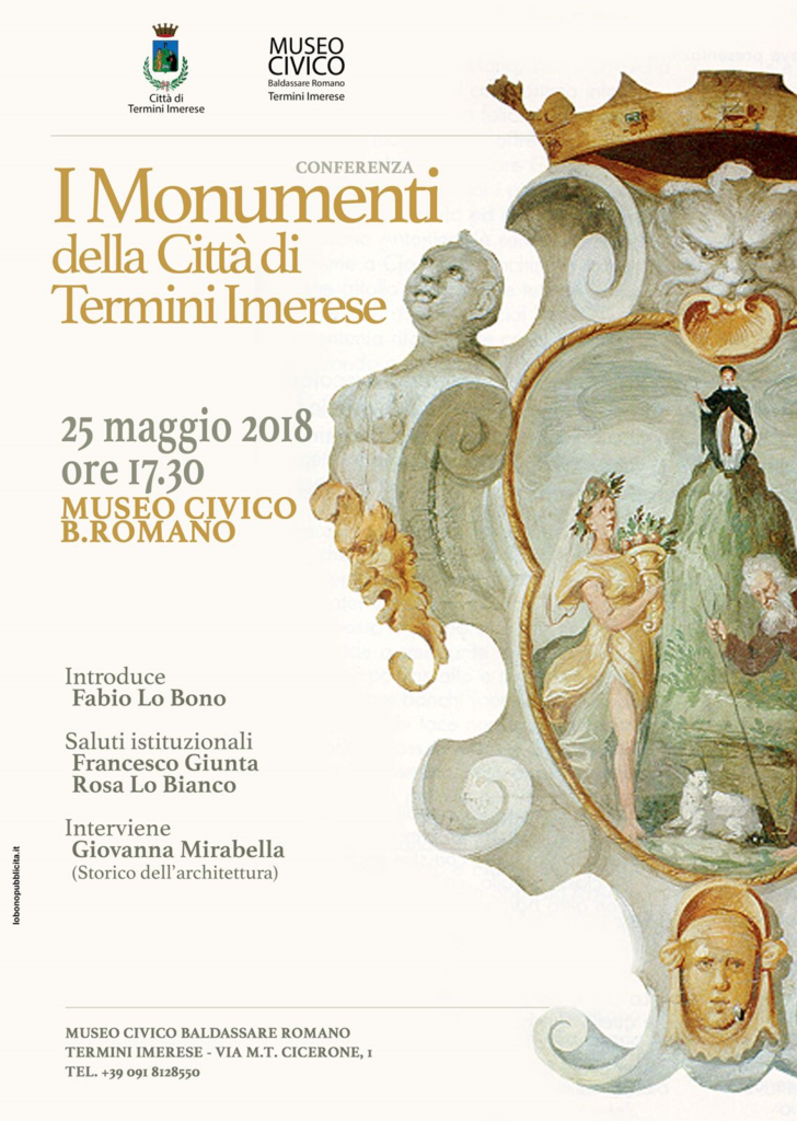 Cultura: il 25 maggio al museo civico “Baldassare Romano” conferenza su “I monumenti della città di Termini Imerese”