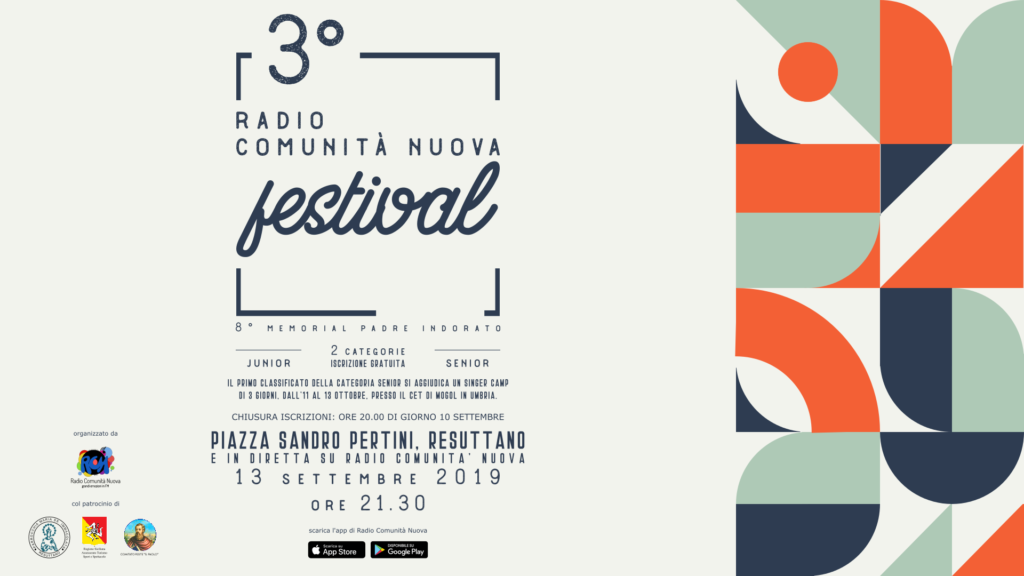 Radio Comunità Nuova, Festival  con un Singer Camp di 3 giorni presso il CET di Mogol