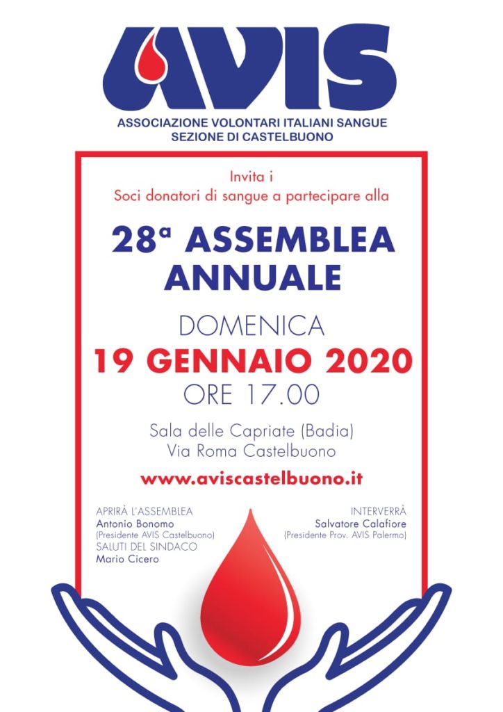 Assemblea annuale dell’Avis di Castelbuono