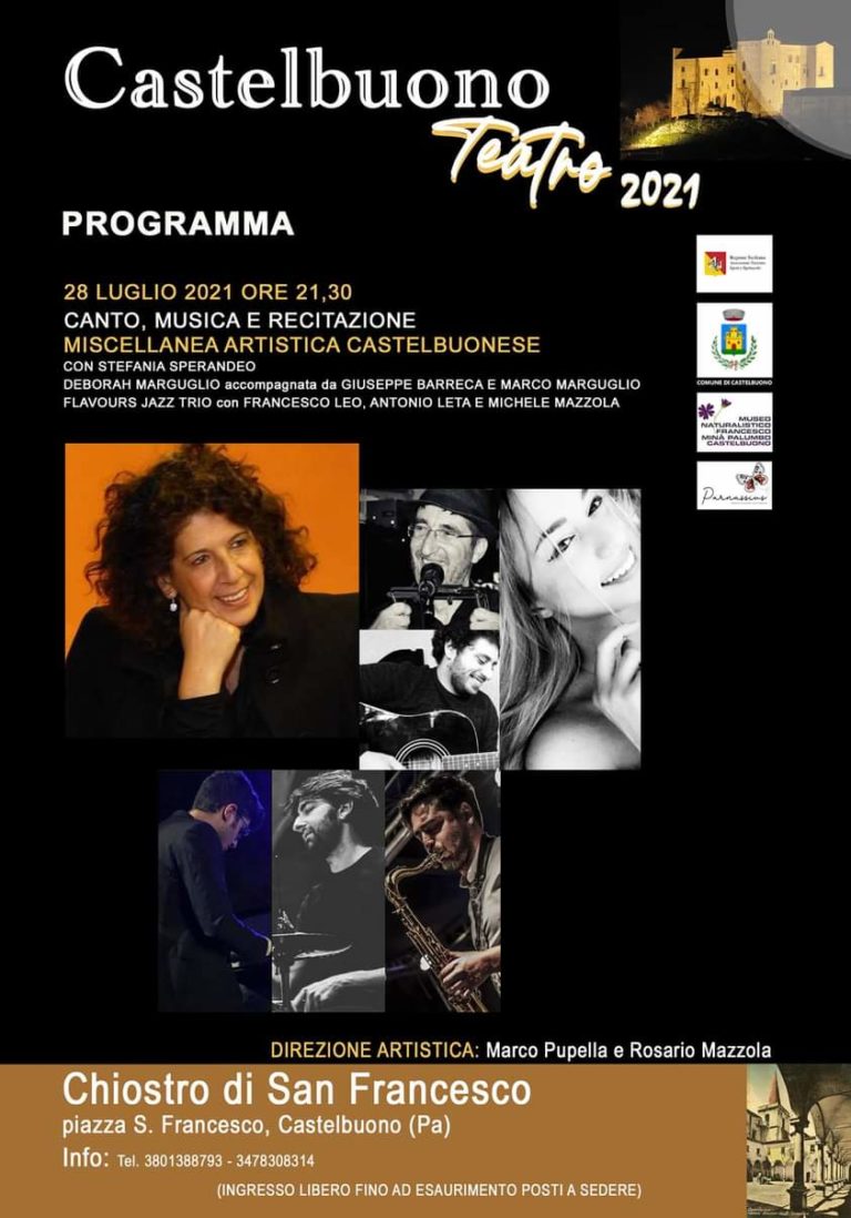 Castelbuono,torna la rassegna “Castelbuono Teatro 2021”