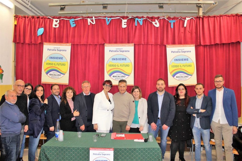 PETRALIA SOPRANA,PIETRO MACALUSO UFFICIALIZZA LA SUA CANDIDATURA E PRESENTA I CANDIDATI DELLA LISTA “INSIEME VERSO IL FUTURO”