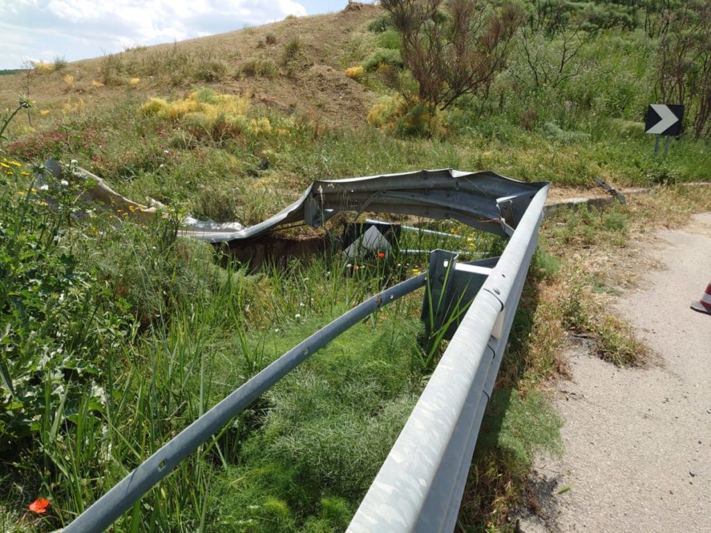 Incidente nella notte sulla ss 121 che da Ponte Cinque Archi porta a Santa Caterina
