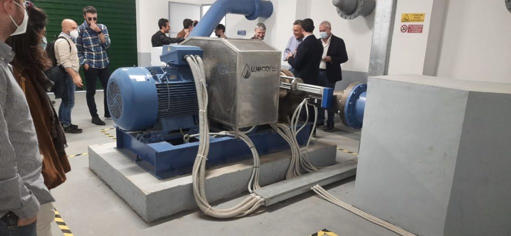 Servizio idrico, ecco la turbina che produce energia pulita a costo zero