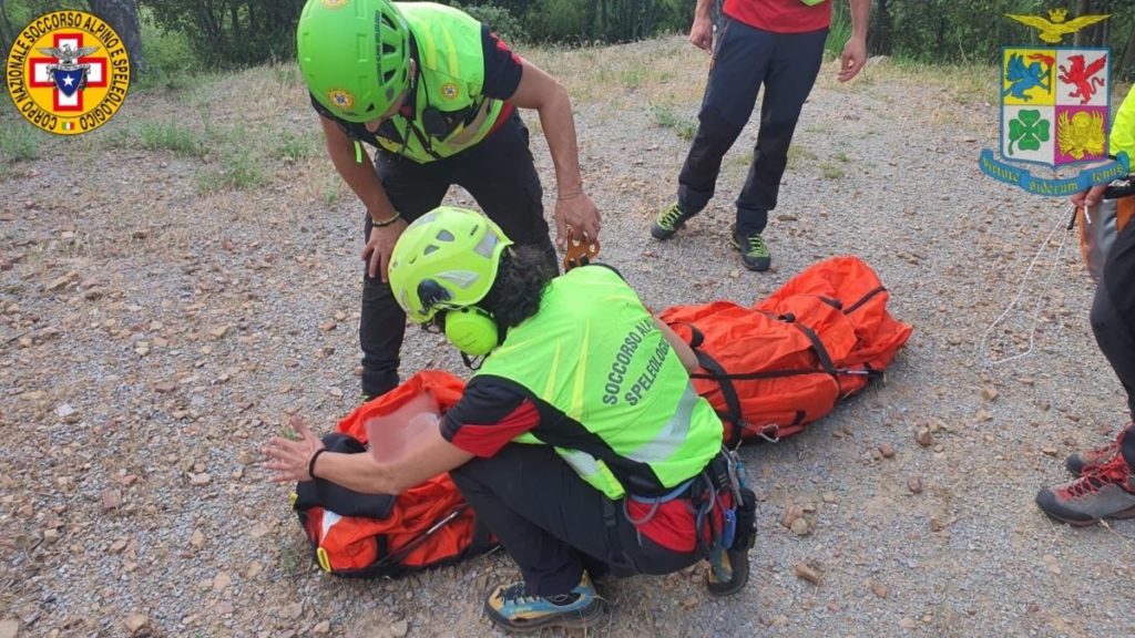 Gratteri, intervento del soccorso alpino per un ciclista ferito