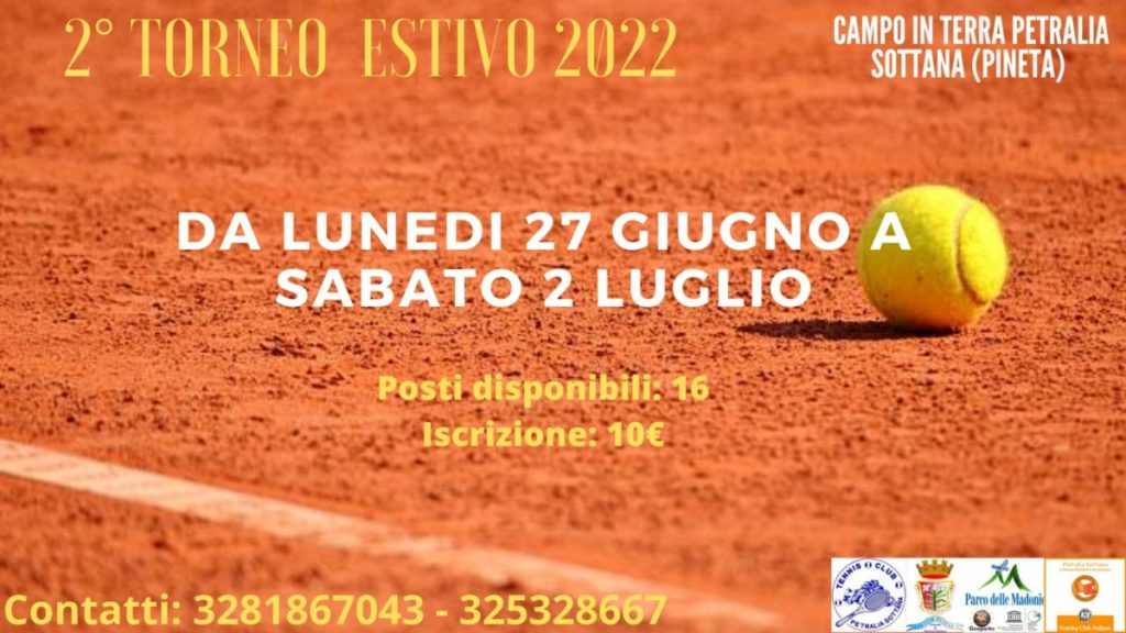 Tennis Club Petralia, riparte il torneo estivo