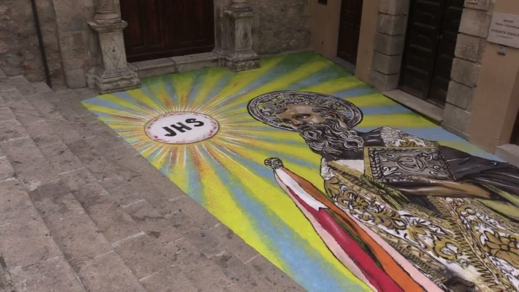Corpus Domini e la raffigurazione di San Calogero