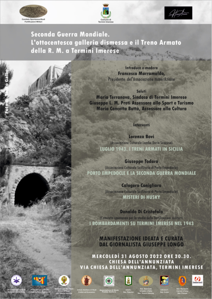 Seconda Guerra Mondiale. L’ottocentesca galleria dismessa e il Treno Armato della Regia Marina a Termini Imerese