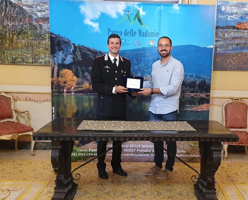 Ente Parco delle Madonie: visita del Capitano Nardone che lascia la Compagnia di Petralia Sottana