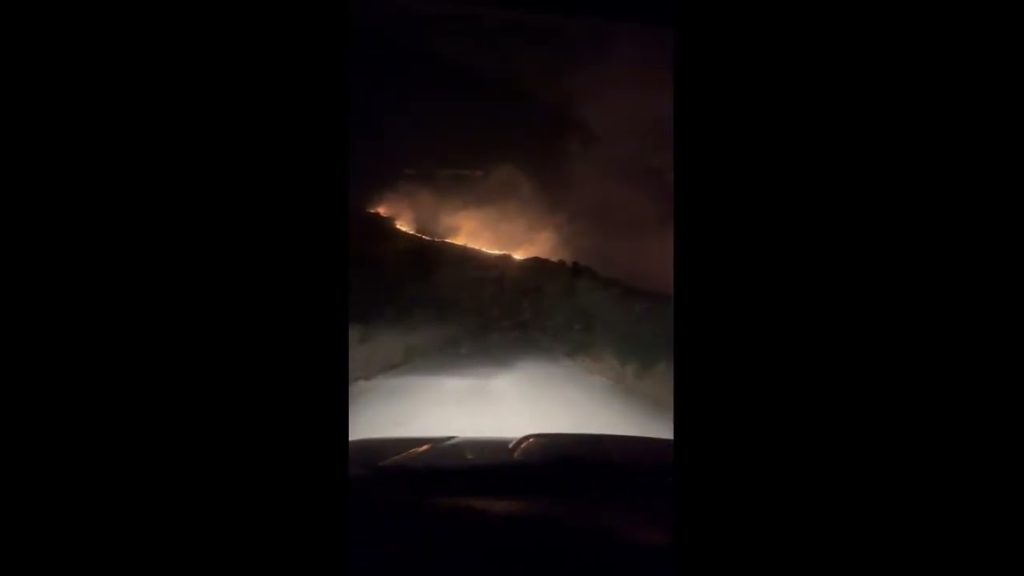 Incendio a Montemaggiore Belsito