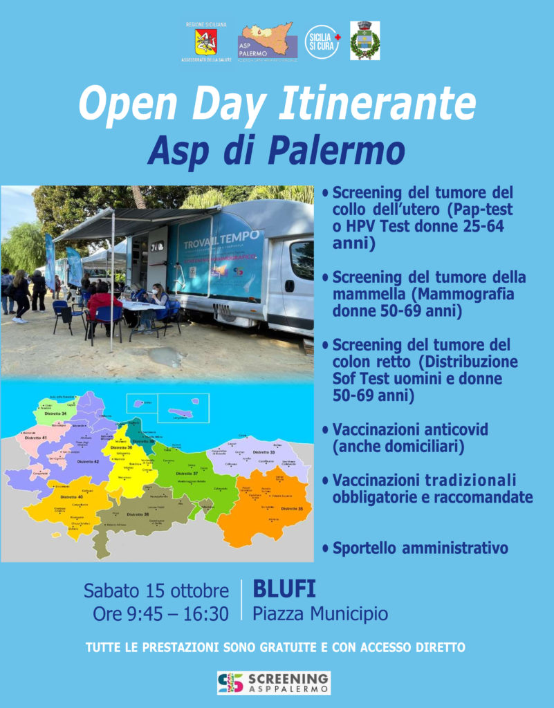 L’Open Day Itinerante farà tappa a Blufi