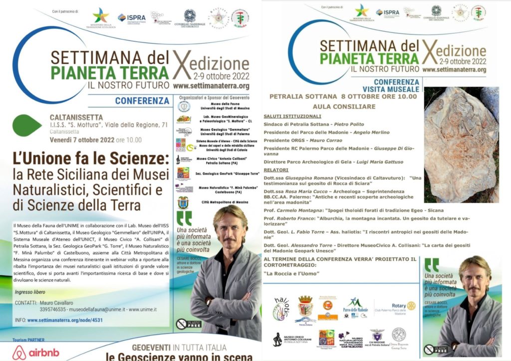SETTIMANA DEL PIANETA TERRA -X edizione,gli appuntamenti di Petralia Sottana e Caltanissetta