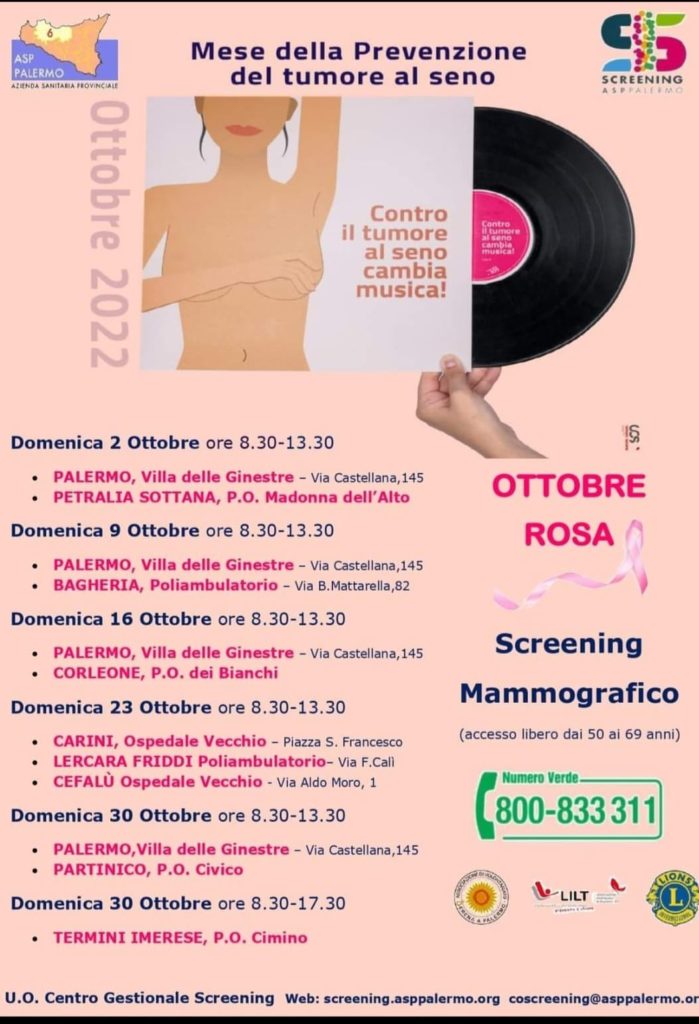 ASP. “Ottobre rosa” domenica open day all’Ospedale “vecchio” di Cefalù