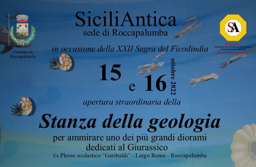 I volontari di SiciliAntica e uno dei più grandi diorami dedicati al Giurassico a Roccapalumba