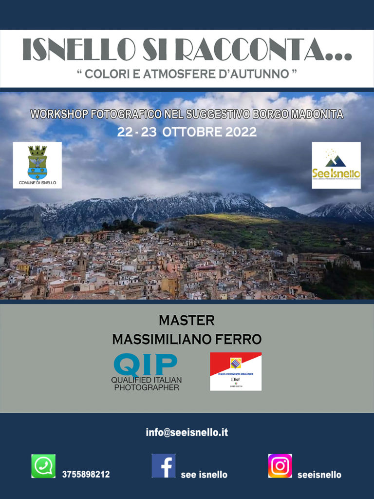 Isnello workshop di fotografia con Massimiliano Ferro “Isnello si racconta… colori e atmosfere d’autunno”