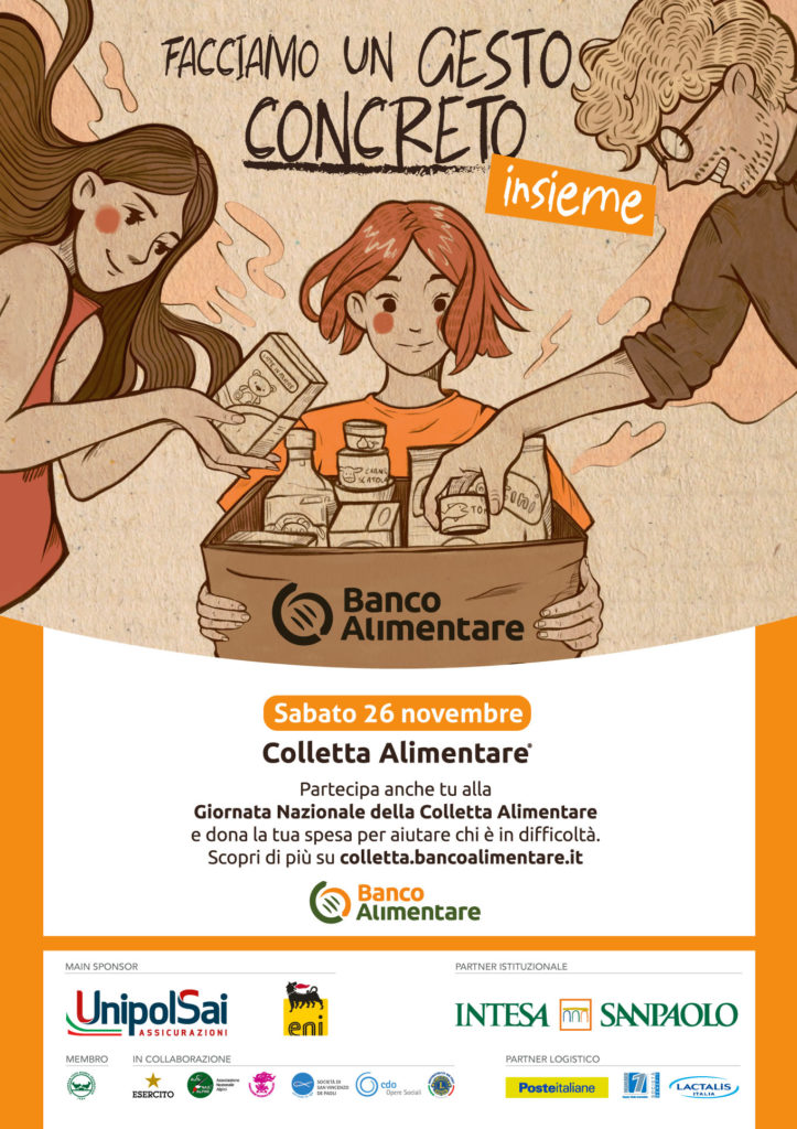 <strong>26° GIORNATA NAZIONALE DELLA COLLETTA ALIMENTARE “PREOCCUPAZIONE PER L’AUMENTO DELLA POVERTÀ, APPELLO A DONARE LA SPESA PER CHI È IN DIFFICOLTÀ”</strong>