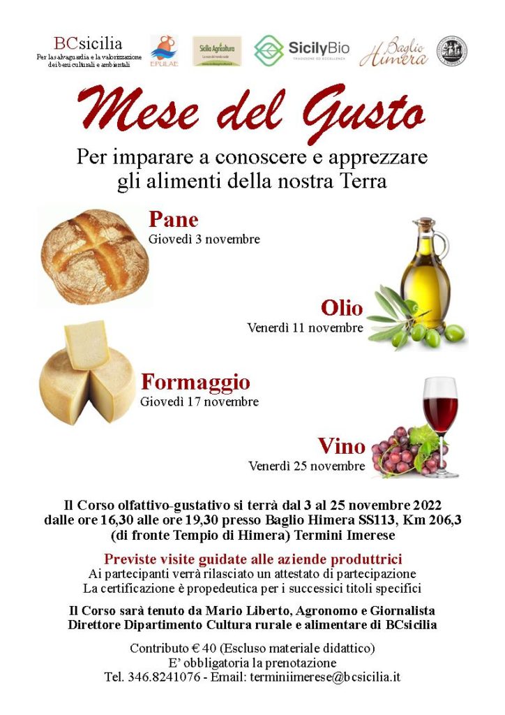 BCsicilia. A Termini corso per imparare a conoscere gli alimenti della nostra terra