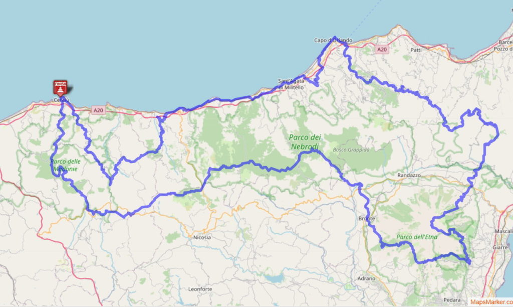 500 km. La corsa dei ciclopi da Cefalù all’Etna
