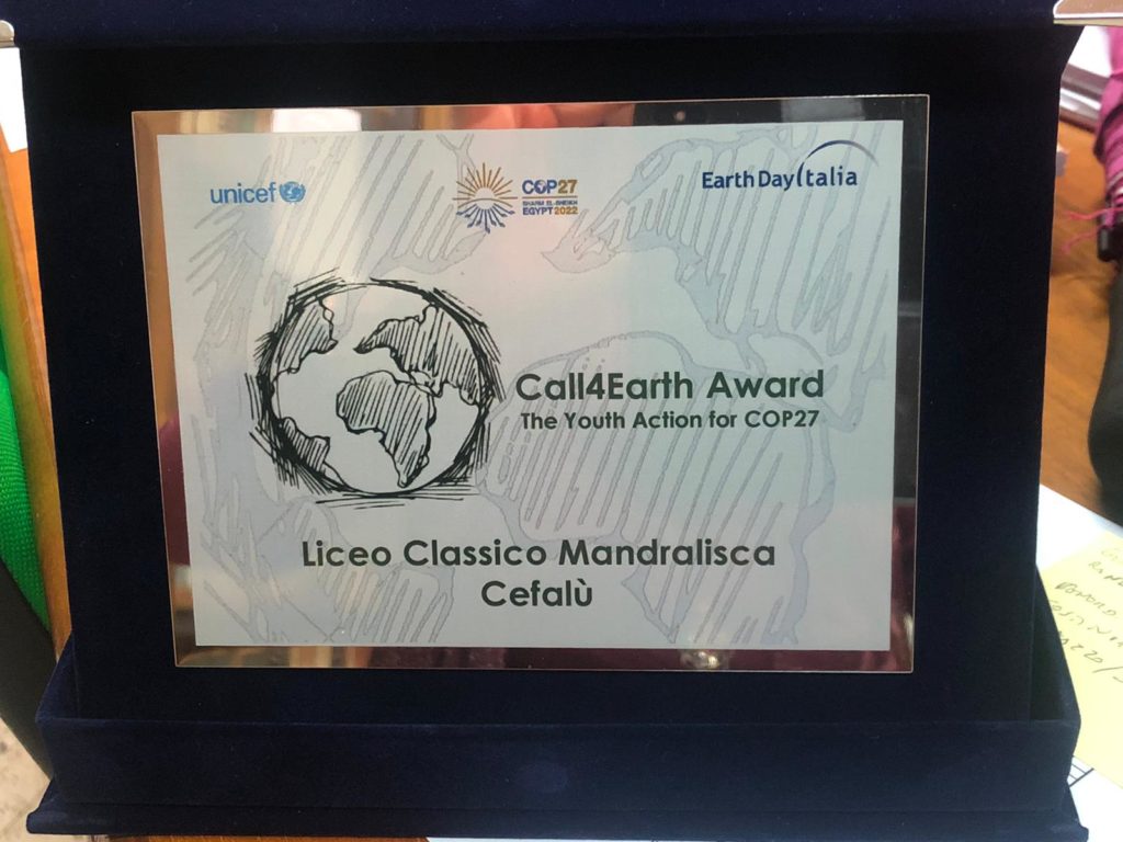 Earth Day e Unicef premiano il Liceo Classico I.I.S. “Mandralisca”