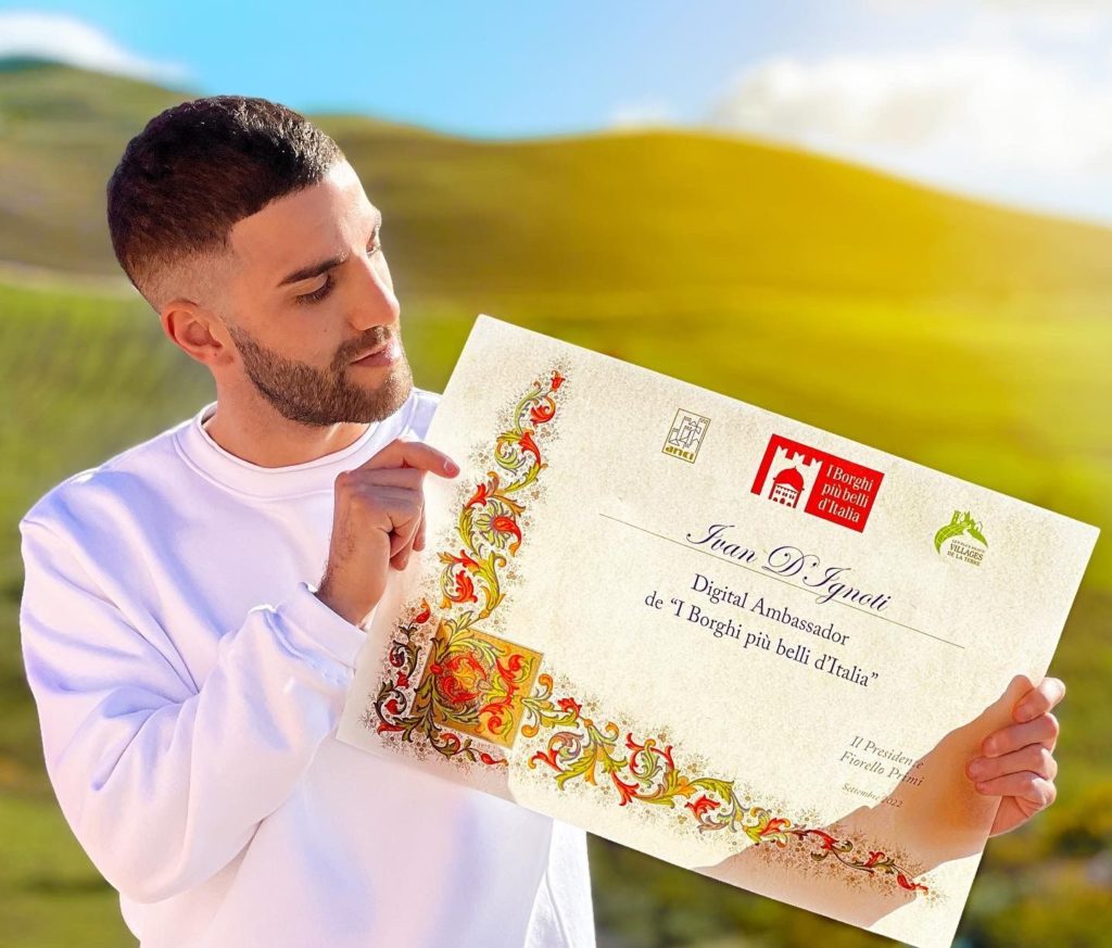 Ivan D’Ignoti è Digital Ambassador de “I Borghi più Belli d’Italia”