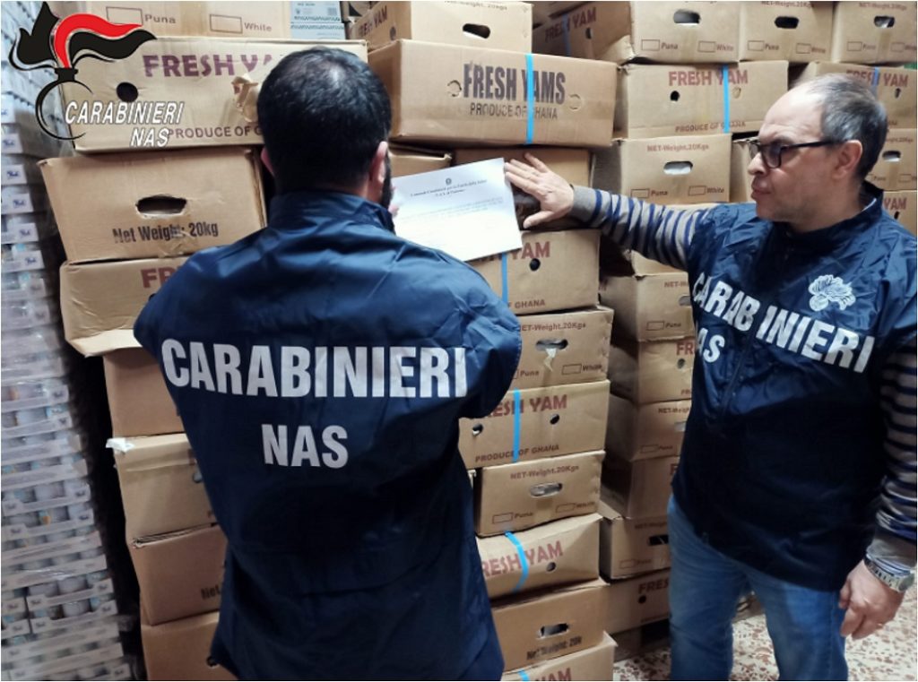 I Nas sequestrano 2 tonnellate di ortaggi
