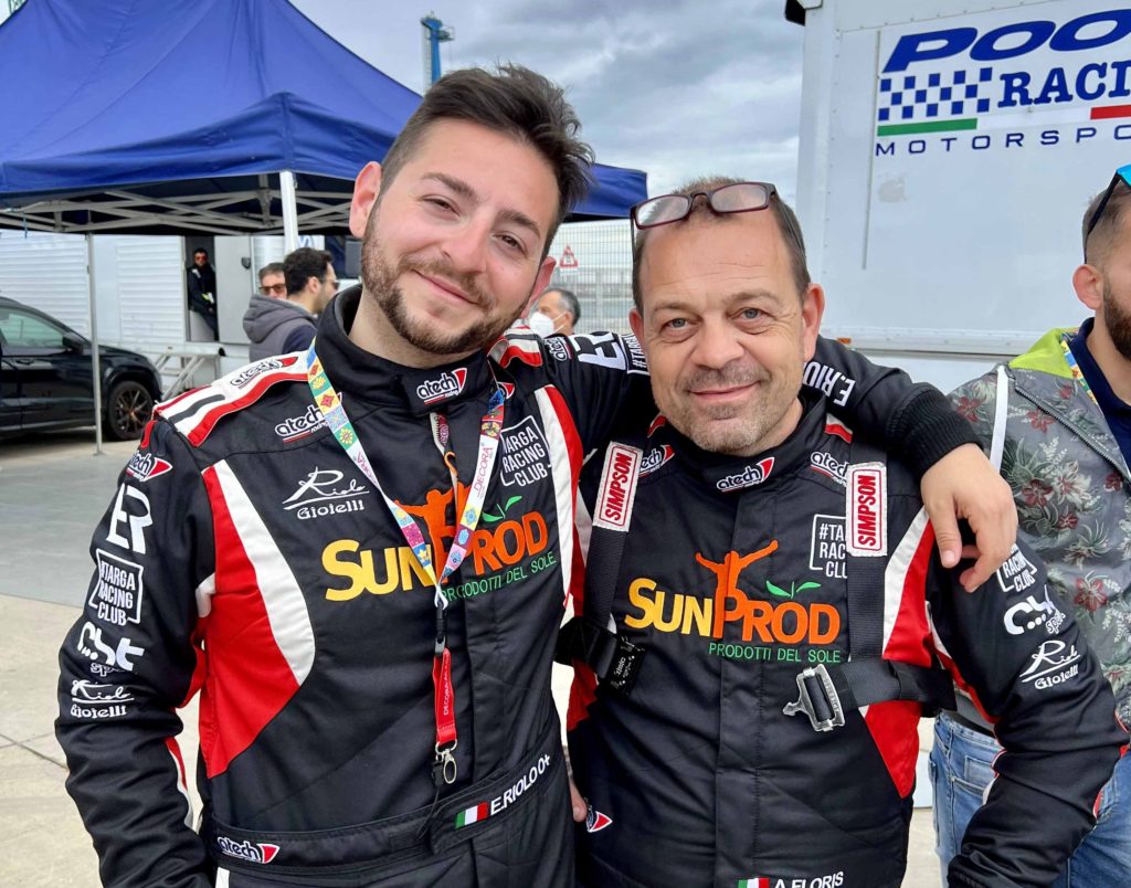 Ernesto Riolo e Alessandro Floris sulla Polo R5 a Sperlonga
