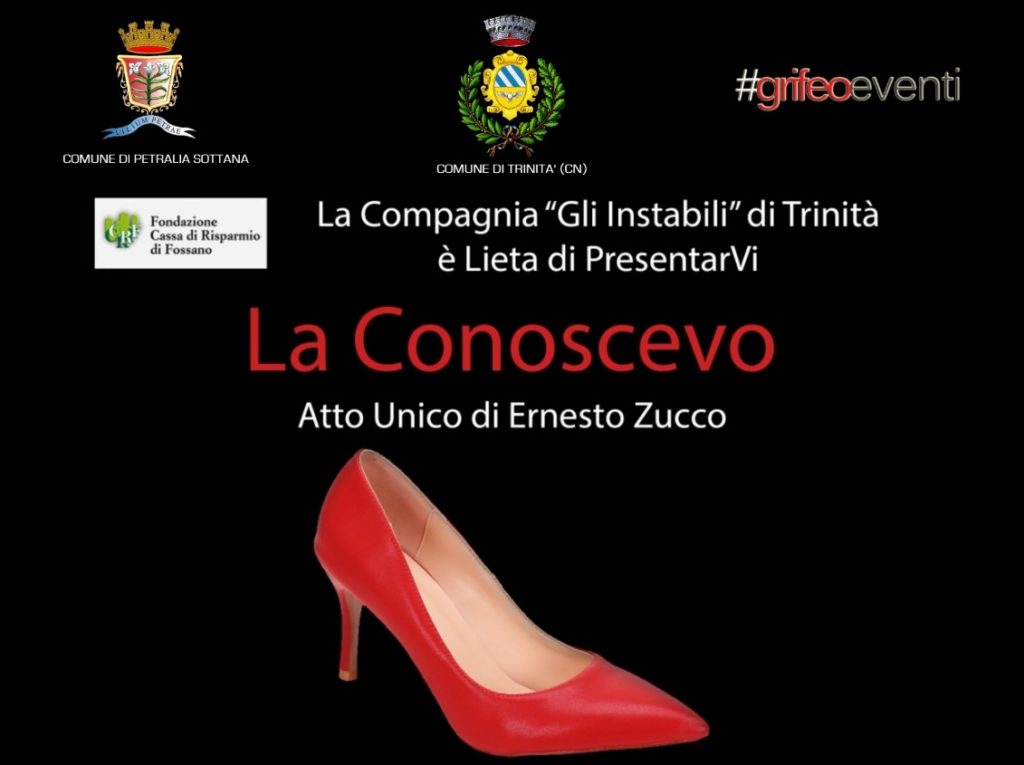 Teatro,al Grifeo la compagnia “Gli Instabili” presenta “La conoscevo”