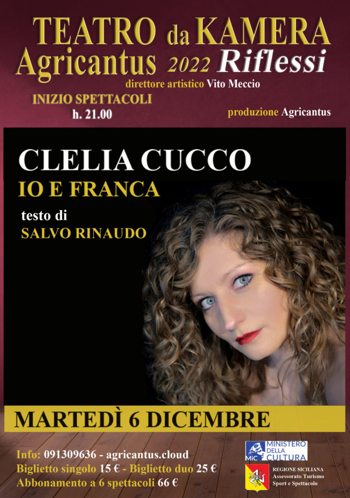 “Io e Franca” di Salvo Rinaudo. Regia Clelia Cucco