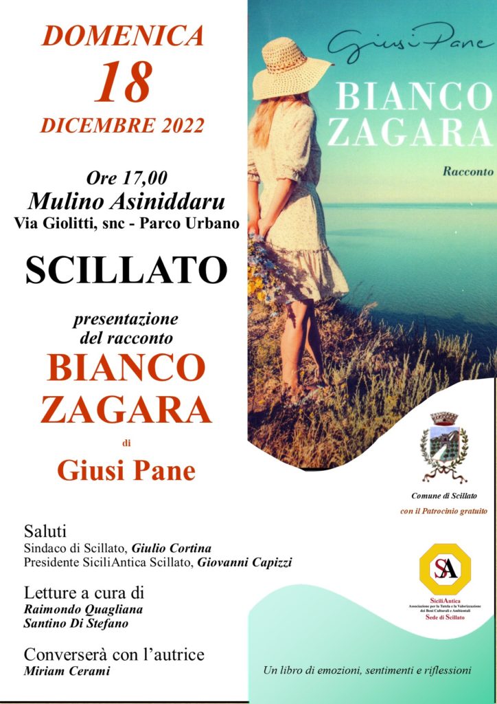 A Scillato Giusi Pane presenta il suo racconto “Bianco Zagara”
