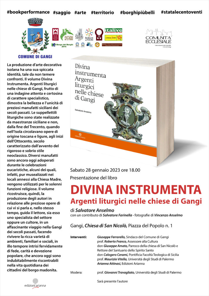 <strong><em>Divina Instrumenta. Argenti liturgici nelle chiese di Gangi</em></strong> di <strong>Salvatore Anselmo</strong>