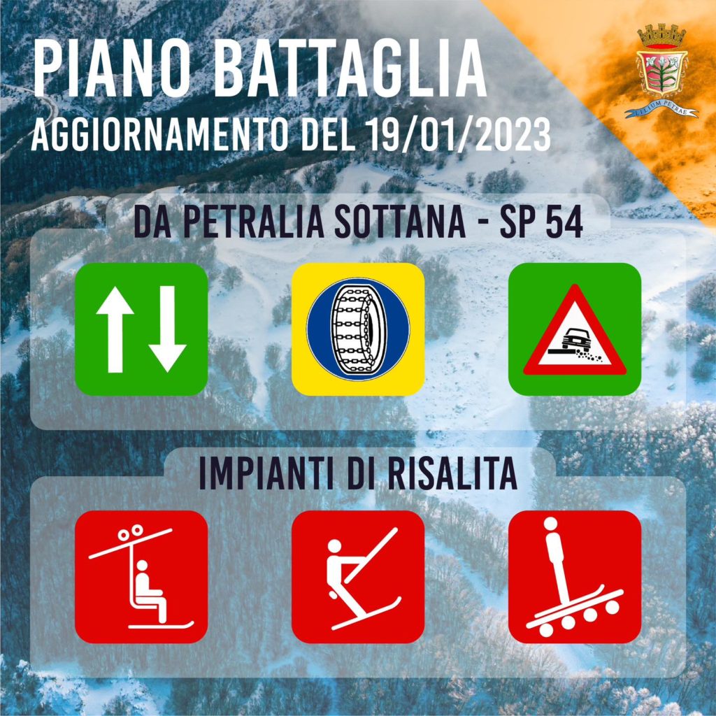 Il Comune di Petralia Sottana dedica una pagina Fb sulle info su Piano Battaglia