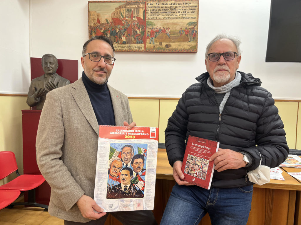 Conferito  il premio Pio La Torre 2023 a Dino Paternostro, responsabile del dipartimento archivio e memoria storica Cgil Palermo