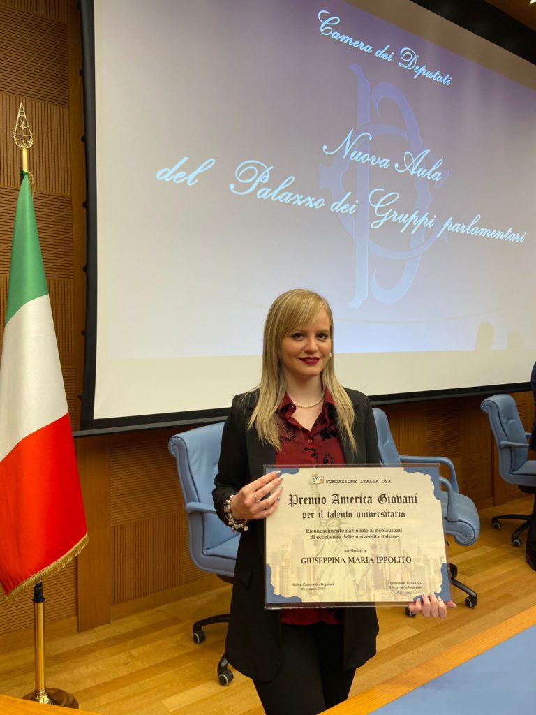 Castellana Sicula,anche a Giuseppina Maria Ippolito il Premio America Giovani per il talento universitario