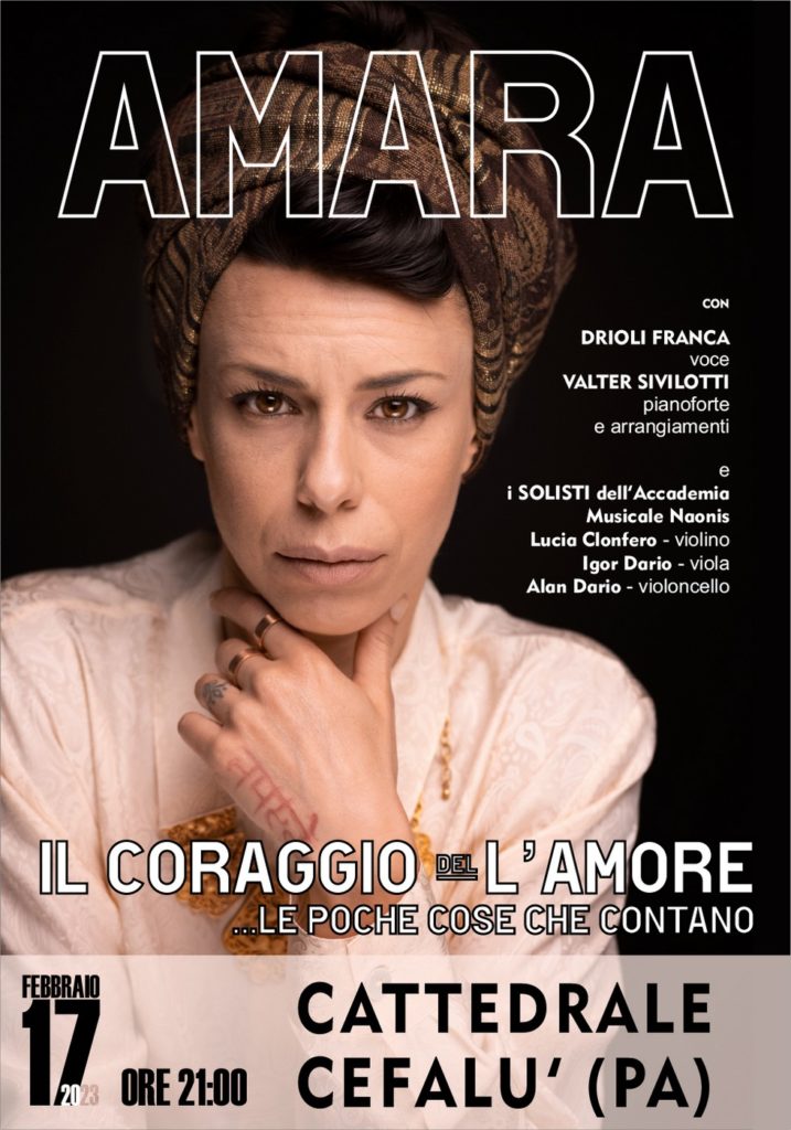 A Cefalù Amara canta la forza dell’Amore