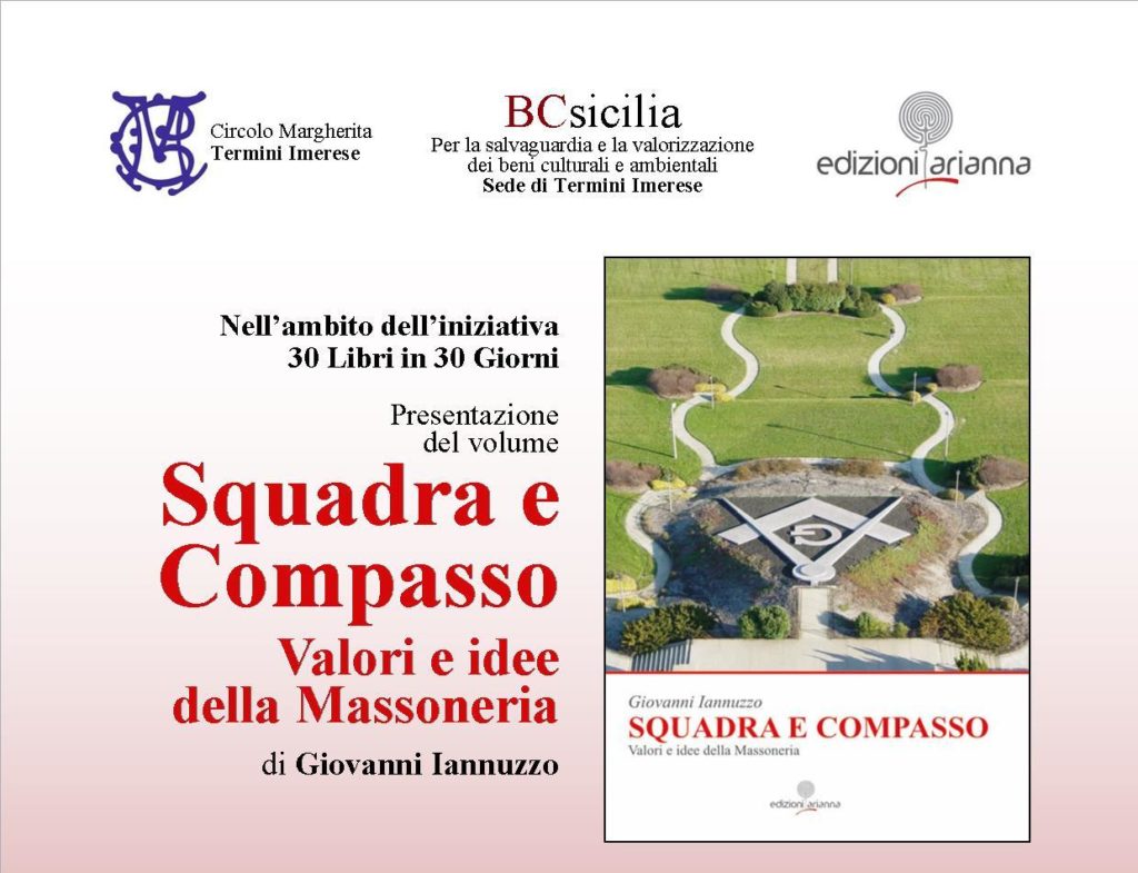 Termini Imerese, si presenta il libro “Squadra e Compasso. Valori e idee della Massoneria”