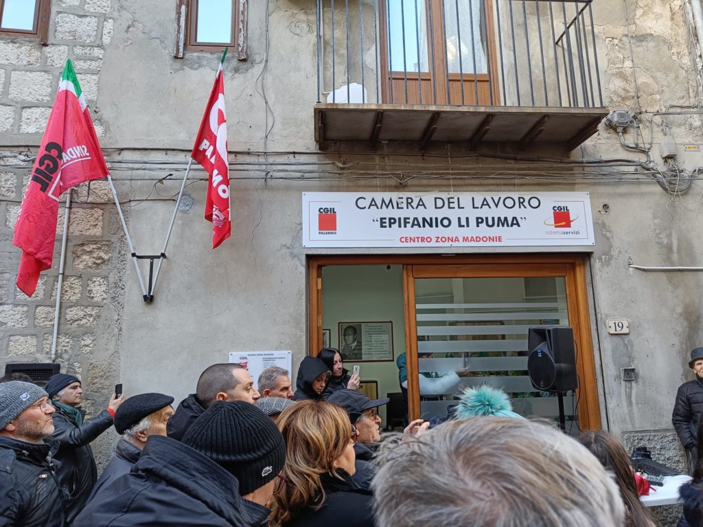 A Petralia Sottana inaugurata e dedicata ad Epifanio Li Puma la nuova Camera del Lavoro