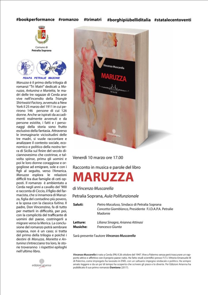 “ La Fidapa invita a leggere” con il libro Maruzza di Vincenzo Muscarella