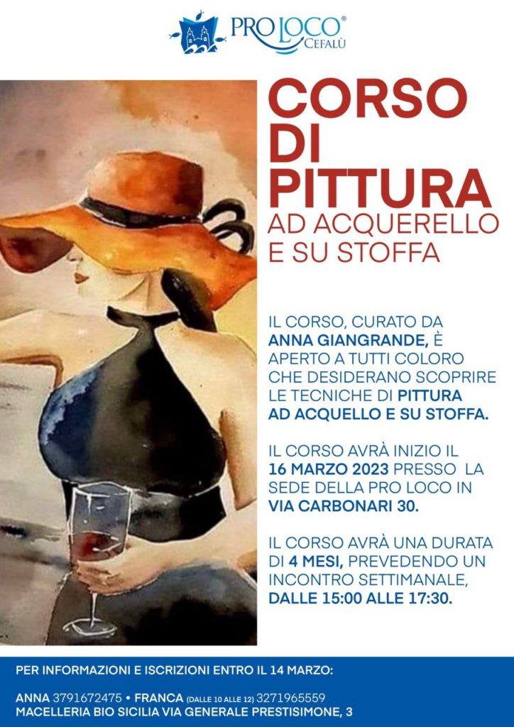 Corso di pittura ad acquerello e su stoffa