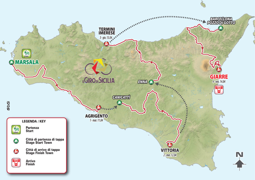 Giro di Sicilia, presentate le tappe e le squadre al via