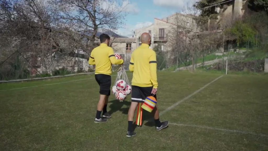 Uno stage di soccer in estate  a Petralia Sottana