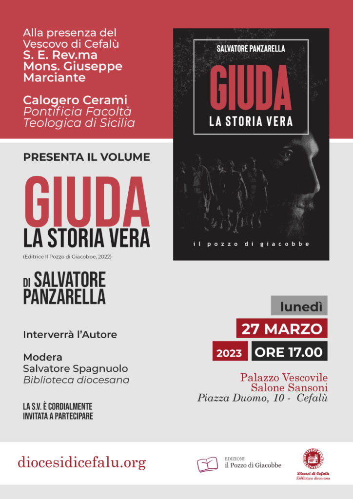 A Cefalù “Giuda. La storia Vera”,il<em> libro di Salvatore Panzarella</em>