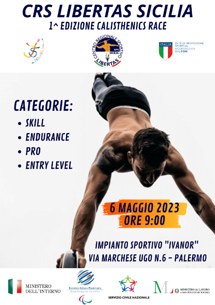 A Palermo la 1a edizione del “Calisthenics Race”