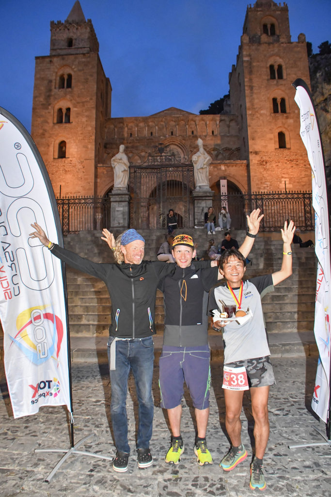 Da Cefalù all’Etna e ritorno. Vincitori e vincitrici. Anche se 39 atleti sono lungo il percorso di 500 km