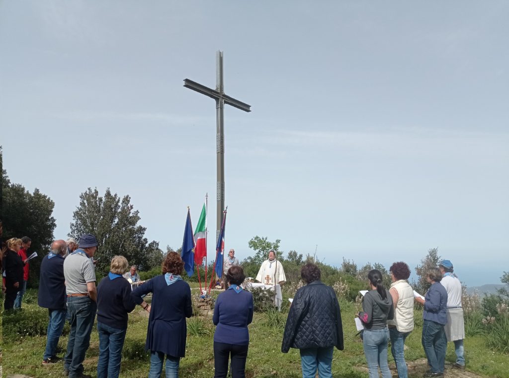 20° anniversario della Grande croce su Pizzo Sant’Angelo. Commemorazione del MASCI