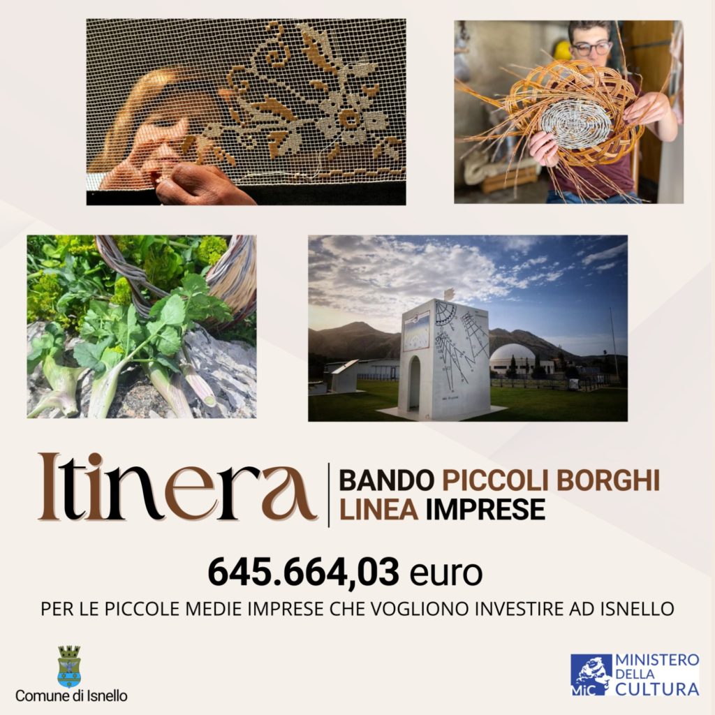 Bando Imprese MiC Piccoli Borghi per imprese da costituirsi ad Isnello