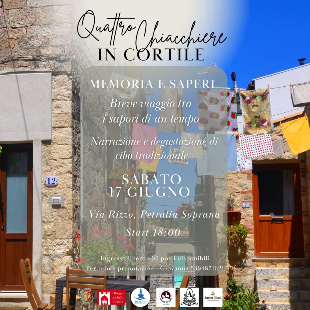 Quattro chiacchiere in cortile  a Petralia Soprana
