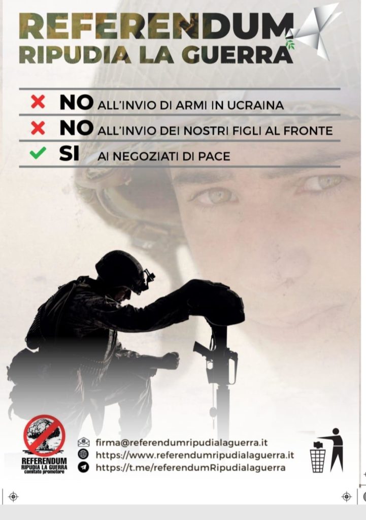 Referendum: No alla guerra