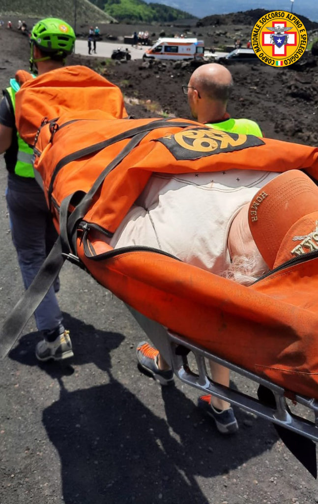 Soccorso Alpino e Speleologico Siciliano – Intervento di soccorso turista americana