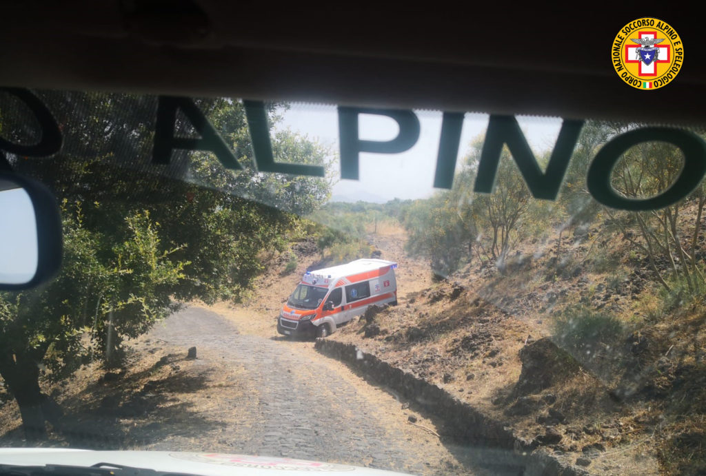 Soccorso Alpino e Speleologico Siciliano, intervento in soccorso di operaia Forestale