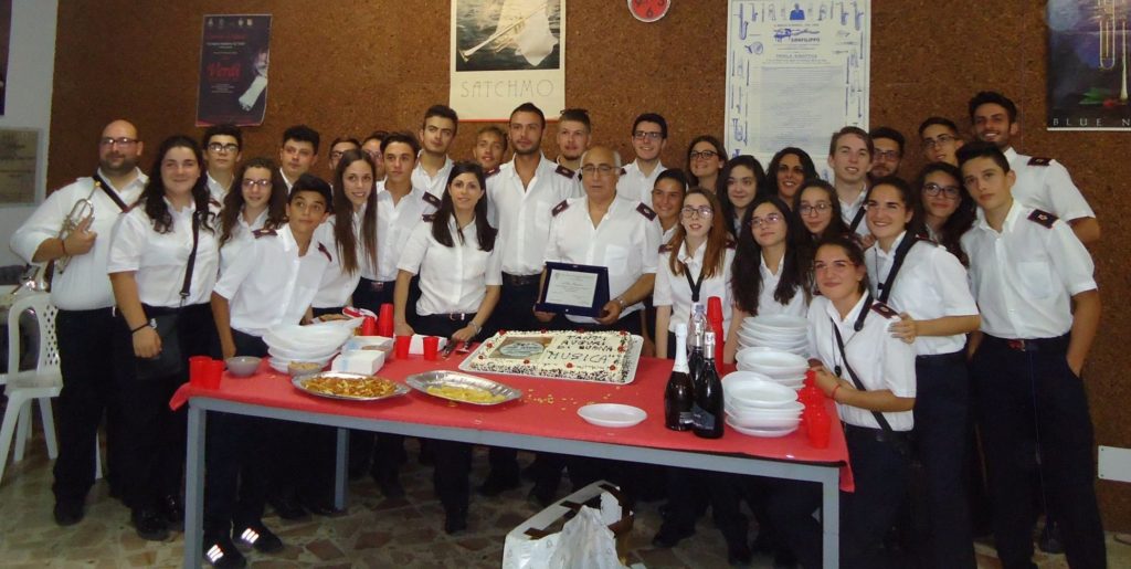 Da 56 anni nella banda di Petralia Soprana, grande festa per Pino Federico