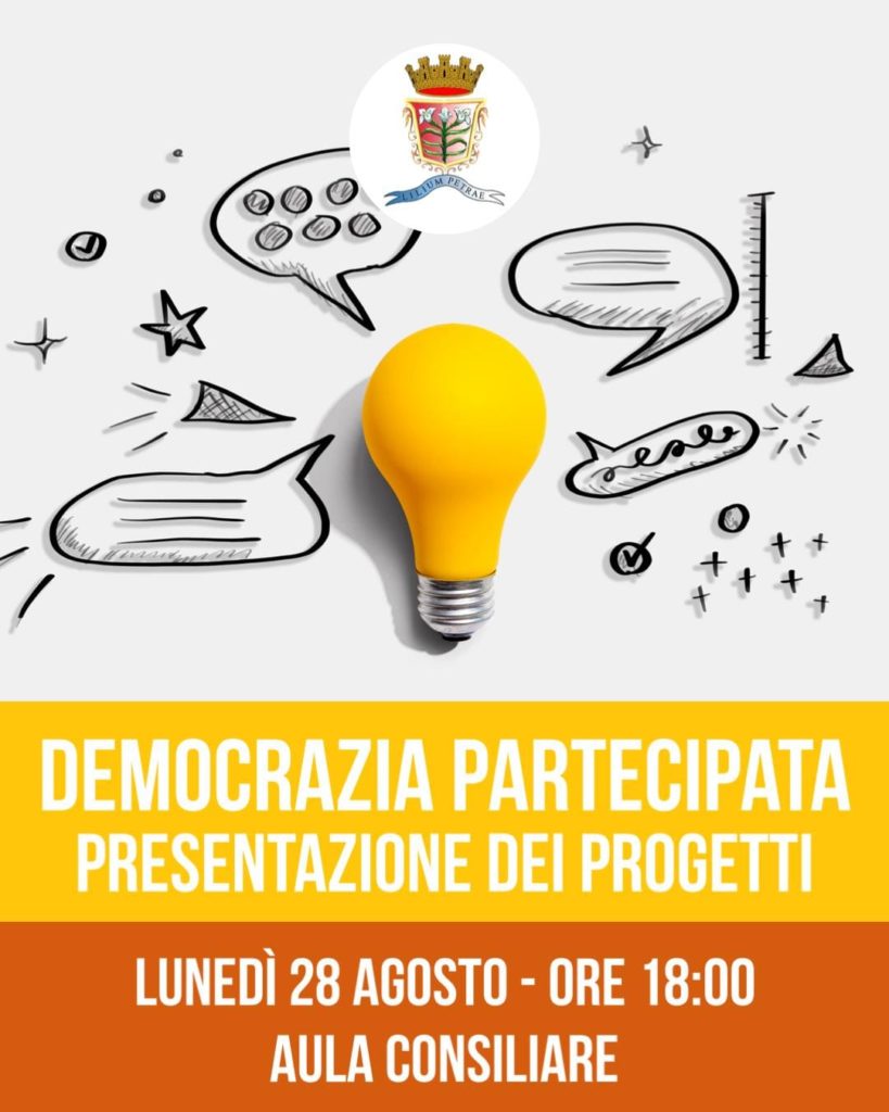 Democrazia Partecipata 2023,presentazione dei progetti a Petralia Sottana